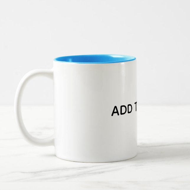 Tasse 2 Couleurs Créez Votre Propre Blanc  (Gauche)