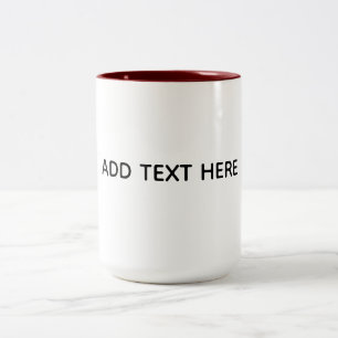 Tasse 2 Couleurs Créez Votre Propre Blanc