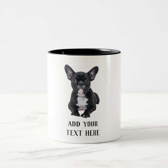 Tasse 2 Couleurs Créez votre propre Bulldog Français (Centre)