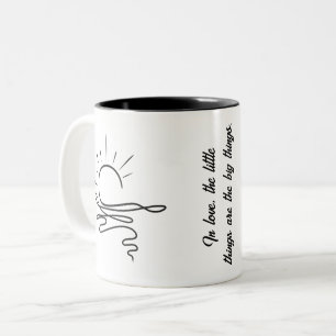 Tasse 2 Couleurs Créez votre propre minimaliste noir et blanc