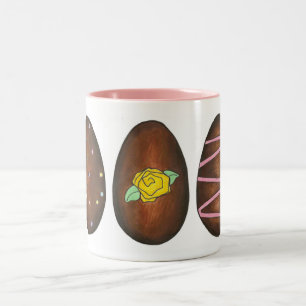 Tasse 2 Couleurs Crème chocolatée Crème de Pâques Candy aux oeufs