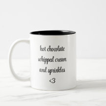 crème fouettée au chocolat chaud et arroses <3