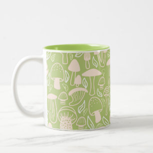 Tasse 2 Couleurs Crème verte aux champignons