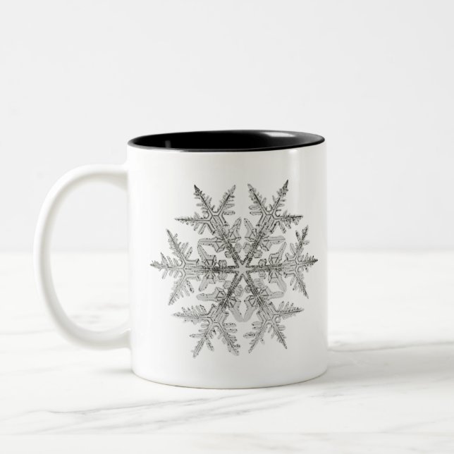 TASSE 2 COULEURS CRISTAL DE NEIGE DE SNOWFLAKE (Gauche)