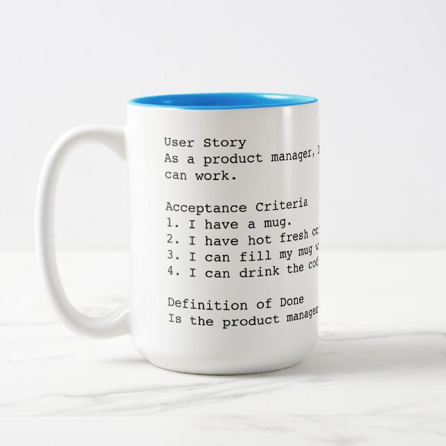 Tasse 2 Couleurs Critères d'acceptation de l'histoire de l'utilisat (Gauche)