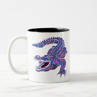 Tasse 2 Couleurs Crocodile indien - alligator