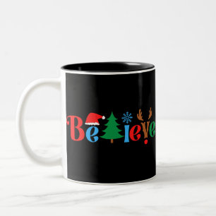 Tasse 2 Couleurs Croire de Noël