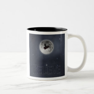 Tasse 2 Couleurs Crois-porc volant nocturne