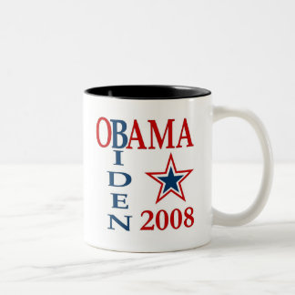 Tasse 2 Couleurs Croix 2008 d'Obama Biden