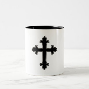 Tasse 2 Couleurs Croix chrétienne