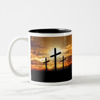 Tasse 2 Couleurs Croix de coucher du soleil