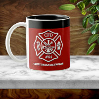 Croix de Malte Pompiers Personnalisée