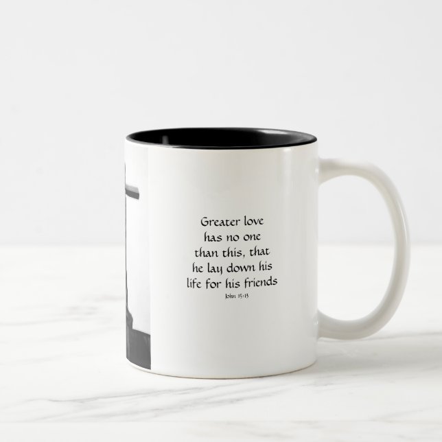 Tasse 2 Couleurs Croix diffuse (Droit)