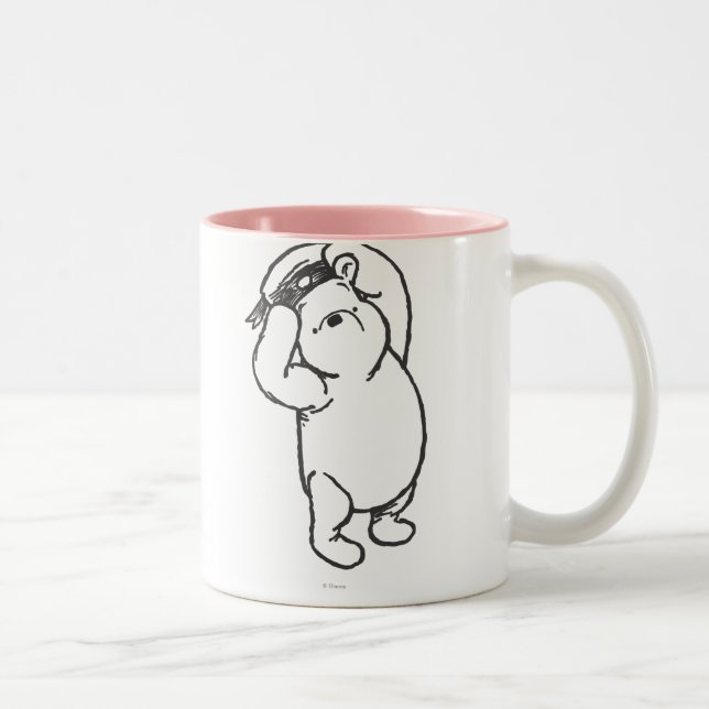 Tasse 2 Couleurs Croquis Winnie l'Ooh 1 (Droit)