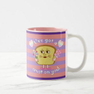 Tasse 2 Couleurs Croûte mignonne sur vous calembour de