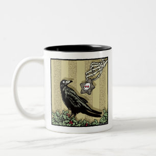Tasse 2 Couleurs Crow and Cookie - Pop Goth Holiday Surreal