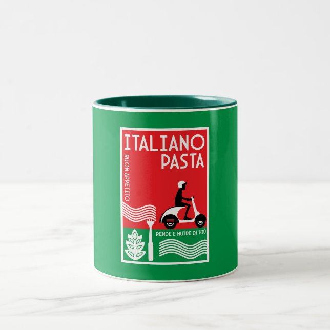 Tasse 2 Couleurs Cuisine italienne (Centre)