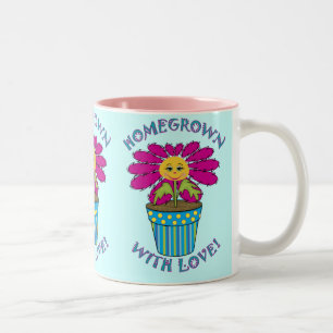 Tasse 2 Couleurs Cultivé à la maison avec amour