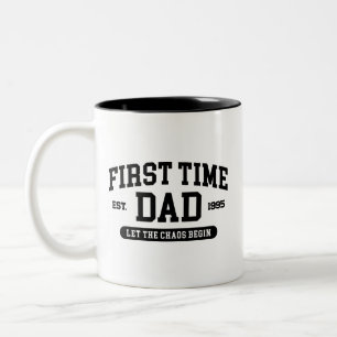 Tasse 2 Couleurs Custom First Time Papa Funny New Papa Fête des pèr