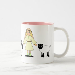Tasse 2 Couleurs Customisez-moi -- Fille de berger de la nativité
