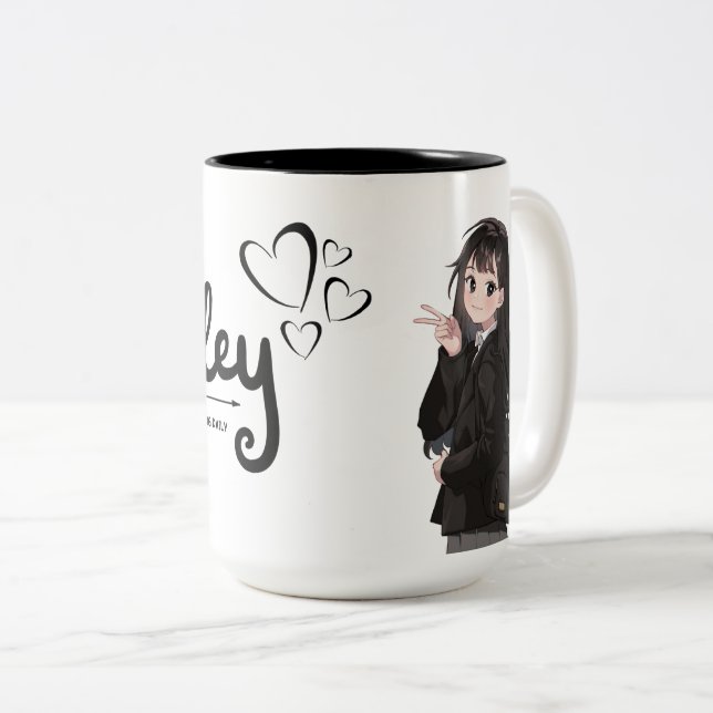 Tasse 2 Couleurs Cute Art Coffee Cup (Devant droit)