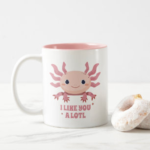 Tasse 2 Couleurs Cute Axolotl Funny Pun Amoureux des animaux modern