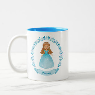 Tasse 2 Couleurs Cute Bleue princesse Royale