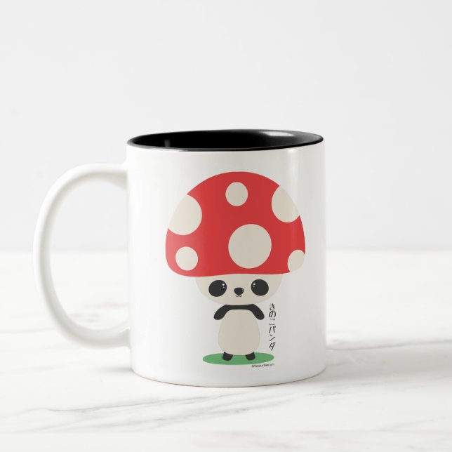 Tasse 2 Couleurs Cute Kawaii japonais Kinoko Champhroom Panda (Gauche)