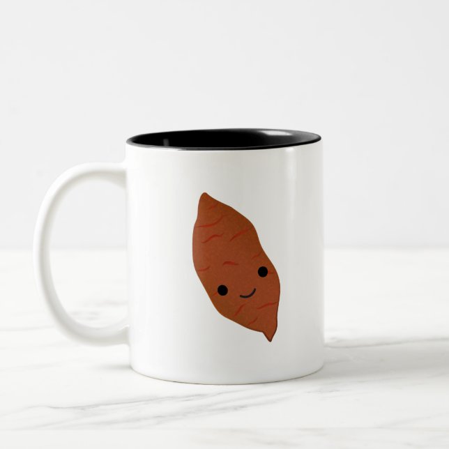 Tasse 2 Couleurs Cute Kawaii Pomme de terre sucrée (Gauche)