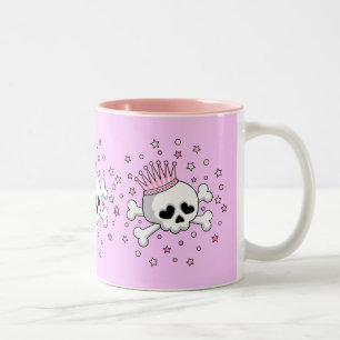 Tasse 2 Couleurs Cute Princess Skull