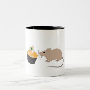 Tasse 2 Couleurs Cute Souris Manger Halloween Eyeballs