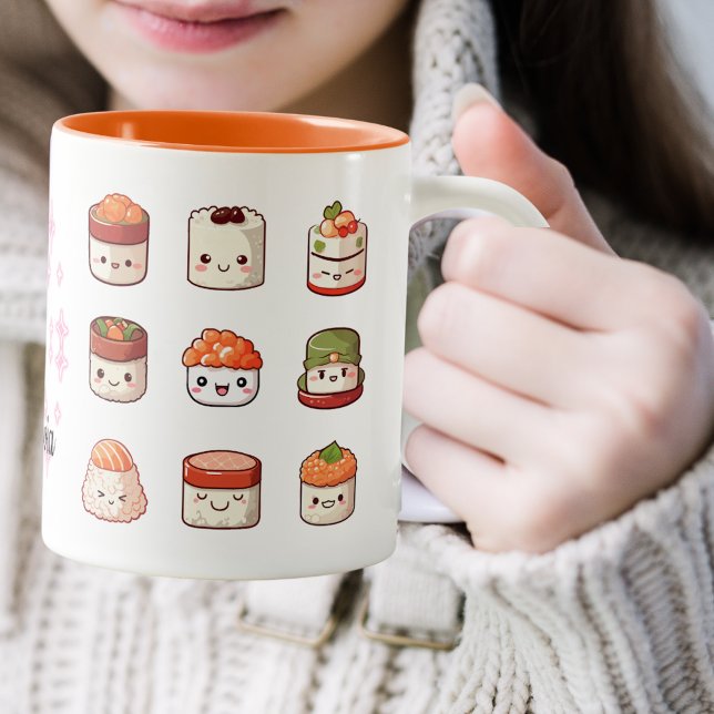 Tasse 2 Couleurs Cute Sushi Kawaii (Créateur téléchargé)