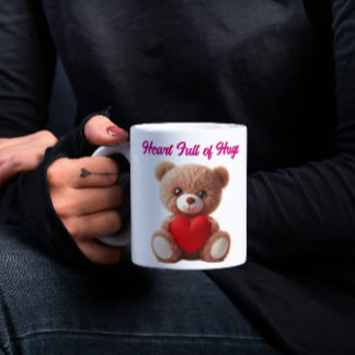 Tasse 2 Couleurs Cute Teddy Bear Valentine