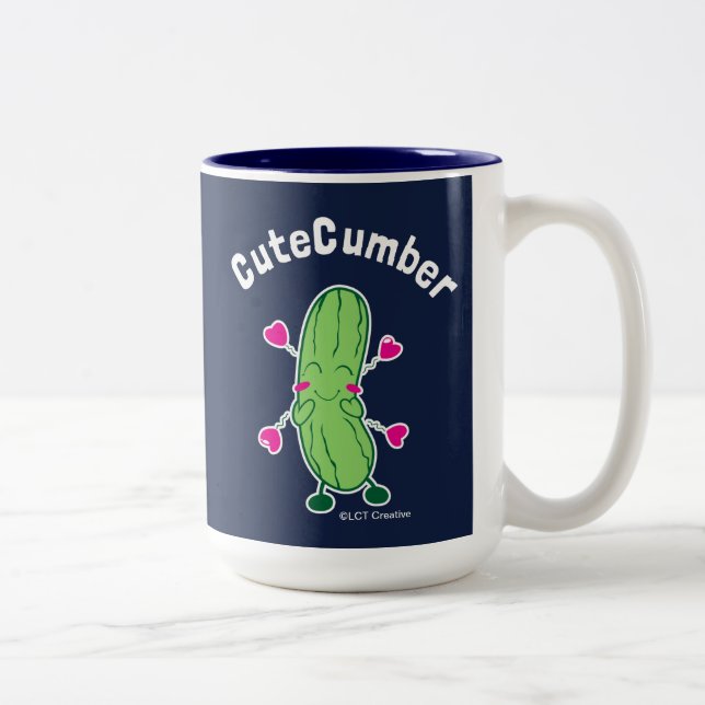 Tasse 2 Couleurs CuteCumber (Droit)