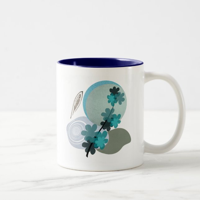 Tasse 2 Couleurs Cyan Boho (Droit)