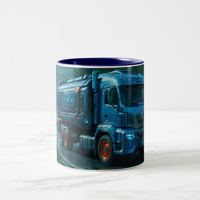 Tasse 2 Couleurs Cyber Camion futuriste de 2077 (Centre)