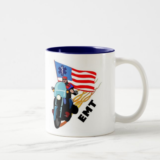 Tasse 2 Couleurs Cycliste d'EMT (Droit)