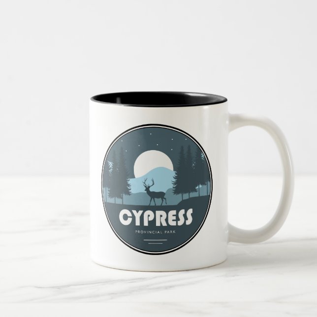 Tasse 2 Couleurs Cypress Provincial Park Deer (Droit)