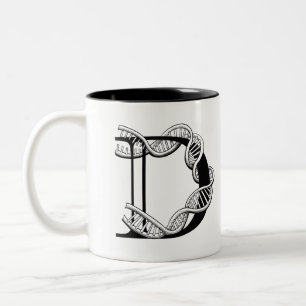 Tasse 2 Couleurs D est pour l'ADN (mug)