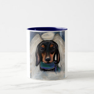 Tasse 2 Couleurs Dachshund noir et feu