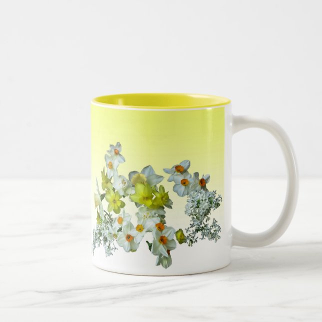 Tasse 2 Couleurs Daffodiles et Lilacs (Droit)