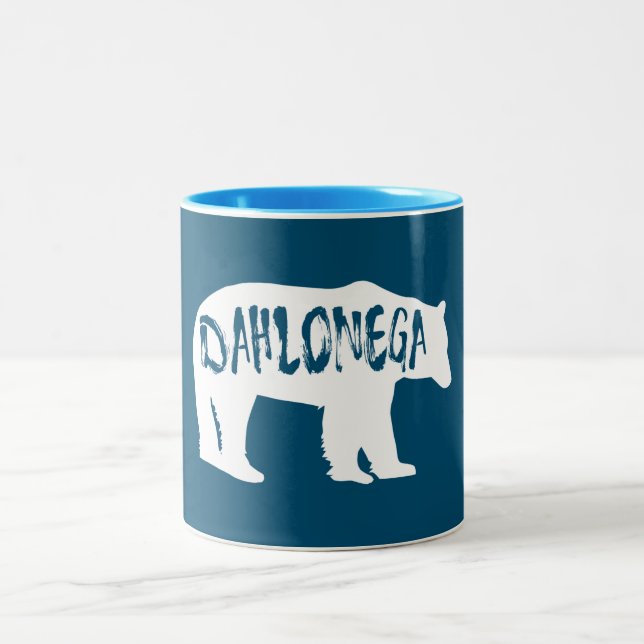 Tasse 2 Couleurs Dahlonega Georgia Bear (Centre)
