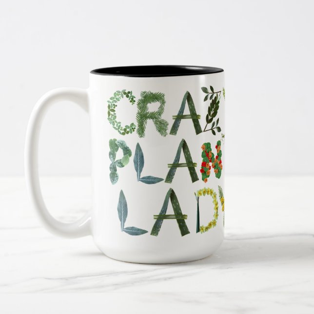 Tasse 2 Couleurs Dame Plante folle (Gauche)