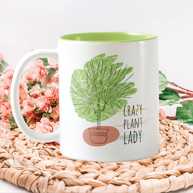 Tasse 2 Couleurs Dame Plante folle (Créateur téléchargé)