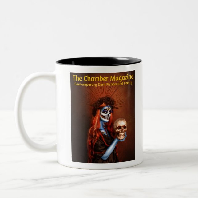 Tasse 2 Couleurs Damnatia—Logo Du Magazine De Chambre (Gauche)