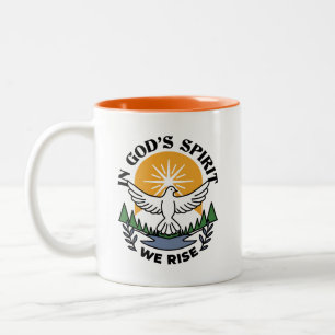 Tasse 2 Couleurs Dans l’Esprit de Dieu, nous nous élevons - Foi et