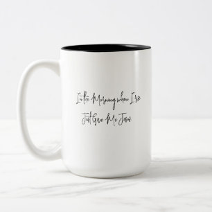 Tasse 2 Couleurs Dans l'ensemble de musique inspirationnelle du mat