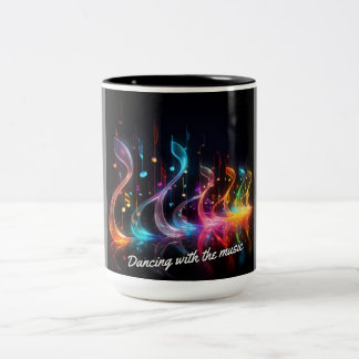 Tasse 2 Couleurs Danse avec la musique