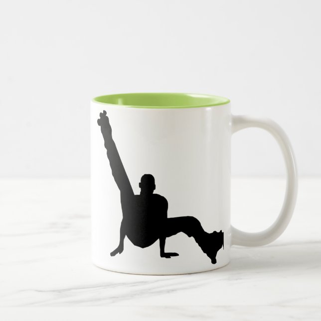 Tasse 2 Couleurs Danse de raie de rouleau (Droit)