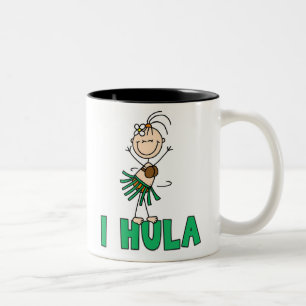 Tasse 2 Couleurs Danse polynésienne de la fille I de bâton